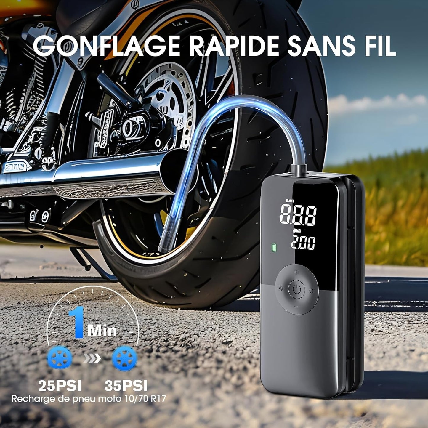 Le Pro Air Compresseur 3-en-1 règle tout ça